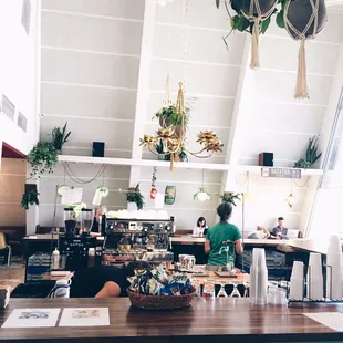 Very nice decor and friendly baristas.