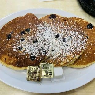 Homestyle Pancakes with blueberries