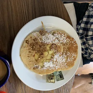 Apple Cinnamon Granola Pancake Short Stack