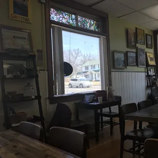 a view of the dining room