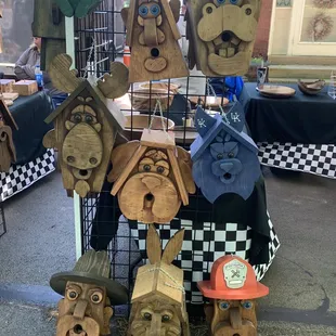 Bird houses at the Gratz Park festival