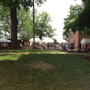 Even more booths!  The grassy area in the middle was very shady, perfect for taking a chill.