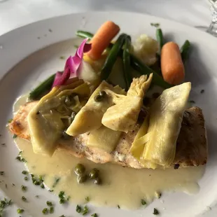 Salmon Piccata - very good