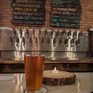 Amber Lager and a Buster Brown.