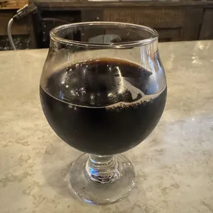 1 year bourbon barrel aged, 3 yr bottle aged stout