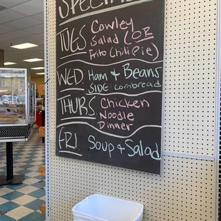 Call about specials.