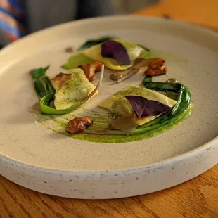 Mushroom agnolotti