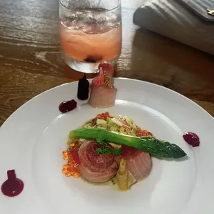 Pink Peppercorn Crusted Hamachi Crudo