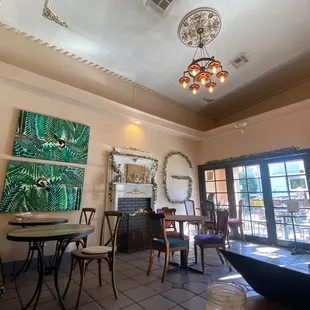 cute indoor dining area