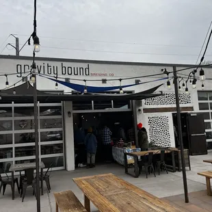 the outside of the building