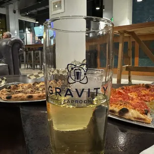 drink, pizza