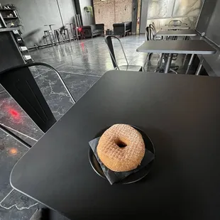 Sugar donut and inside Gravves