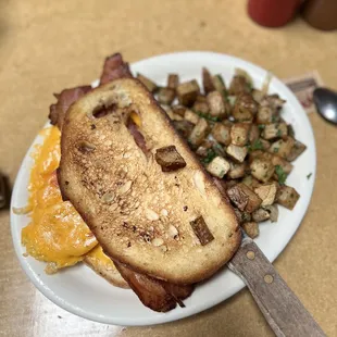 a plate of food on a table