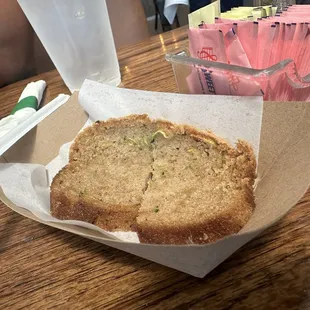 Samples of zucchini bread