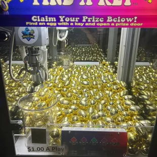 The secret entrance is to the right of this game