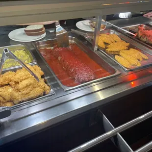 a variety of food items