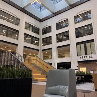 Inside, like a coworking space