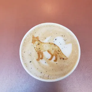 fox latte - maple syrup
