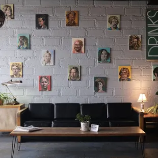 Art by local artists.
