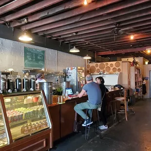 Inside coffee shop