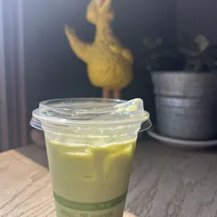 Iced Matcha with oat milk (12 oz)