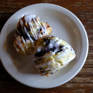 Blueberry scones.