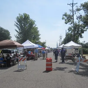 people walking around