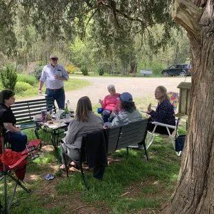 Great place to gather around a glass