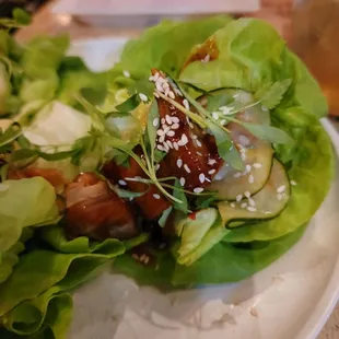 Pork Belly Lettuce Wraps