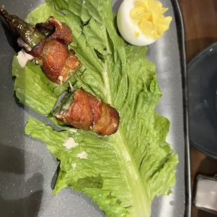 Deviled Eggs and Jalapeño Poppers