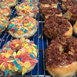 a variety of doughnuts