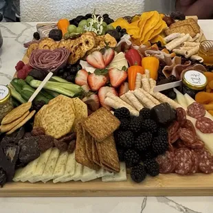 Amazing board served at our daughter's baby shower.