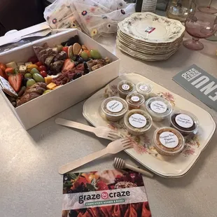 Trial run, Home run! Picnic Box tester for upcoming Bridal Shower.