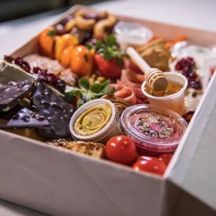 a variety of appetizers