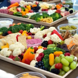 Three different charcuterie boards to fit three different palettes, red pepper hummus is so good!!