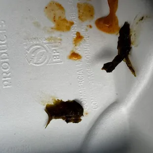 This was in my burger. I don&apos;t know what it is. I didn&apos;t order that.