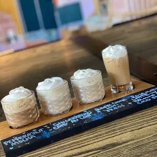 Winter coffee flight