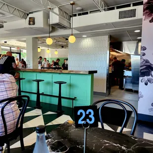 March 2023: A view from the side into the kitchen area
