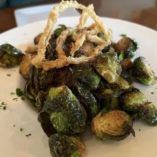 Fried Brussels sprouts