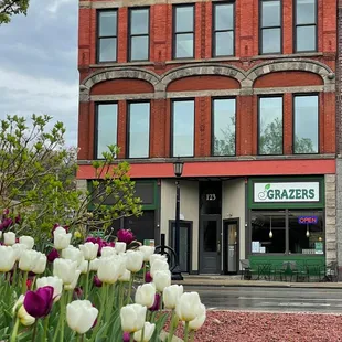 GRAZERS is located at 123 N. Water St. in Downtown Kent, Ohio, right across from Hometown Bank Plaza.