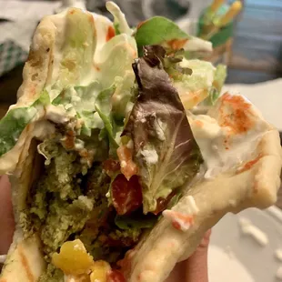 Baked Falafel Pita