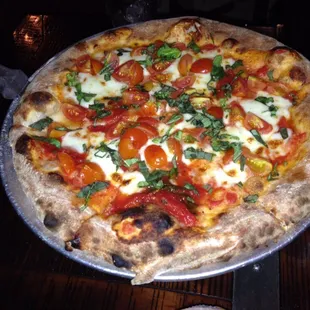 MARGHERITA pizza from wood fired oven