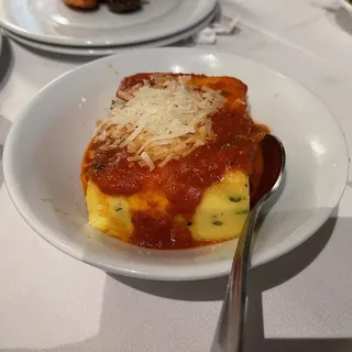 Polenta con Parmesano Gratinado