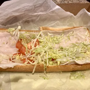 Sad sparse Turkey sandwich :(