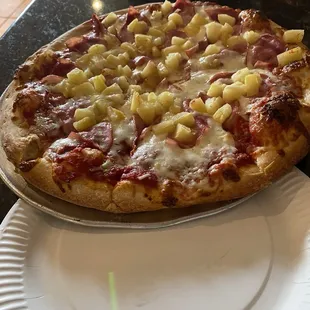 This is the Hawaiian Pizza, one of  favorites