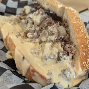 Steak and cheese, the cheese, phenomenal.