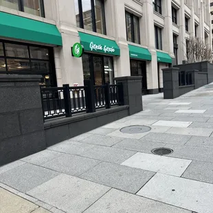 a view of a city street