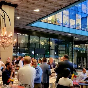 Beautiful patio bar and seating