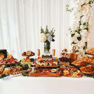 grazing table , charcuterie boards