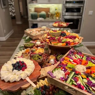 Tiered grazing table